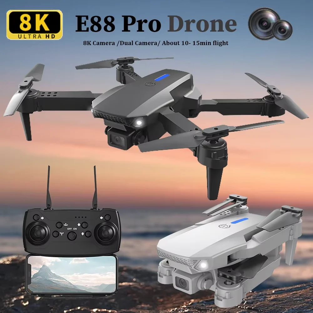 Rc Hobby Wholesale - E88 HD 4K Foldable RC Drone