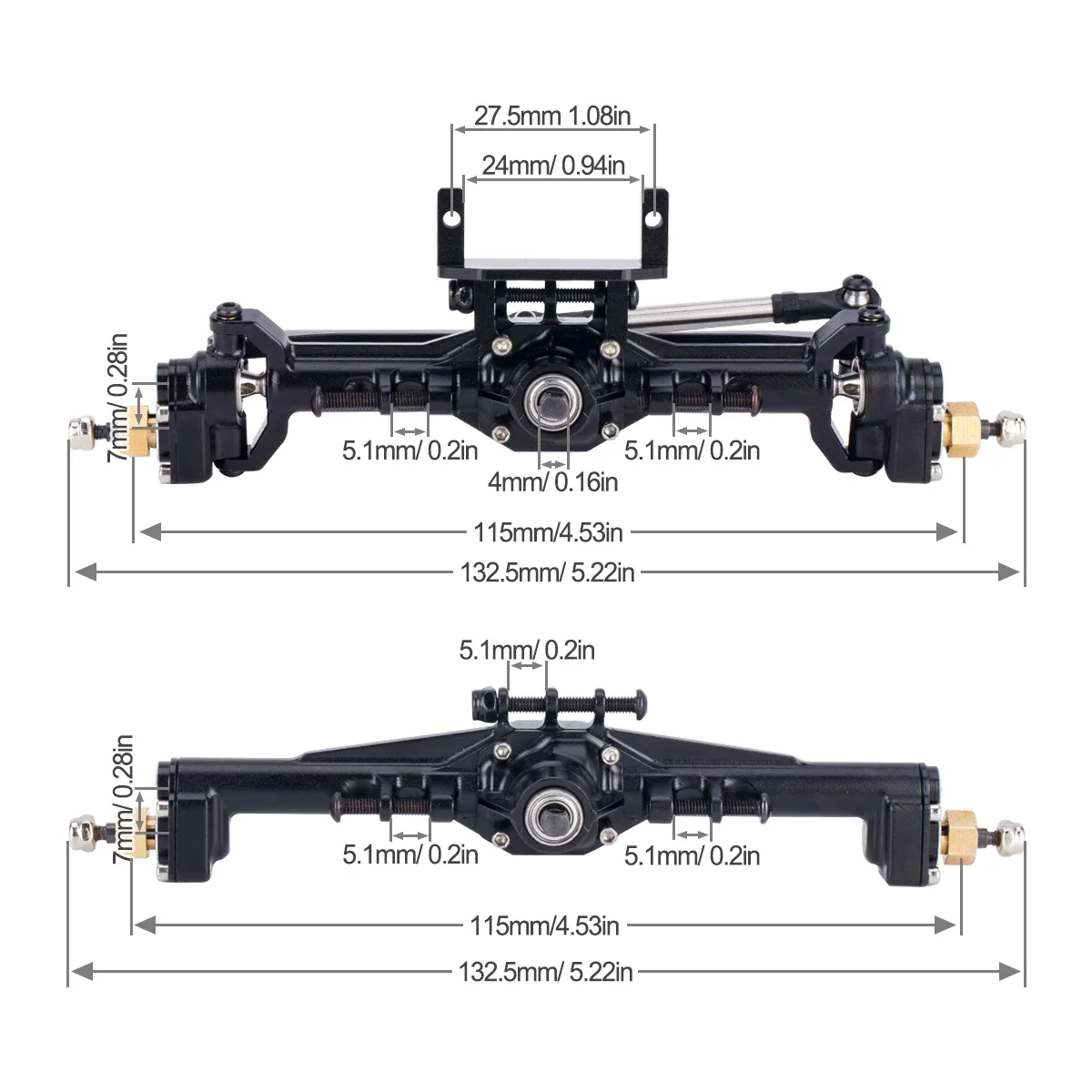 Aluminum CNC Portal Axles +10m - đánh giá và giá Rc Hobby Products