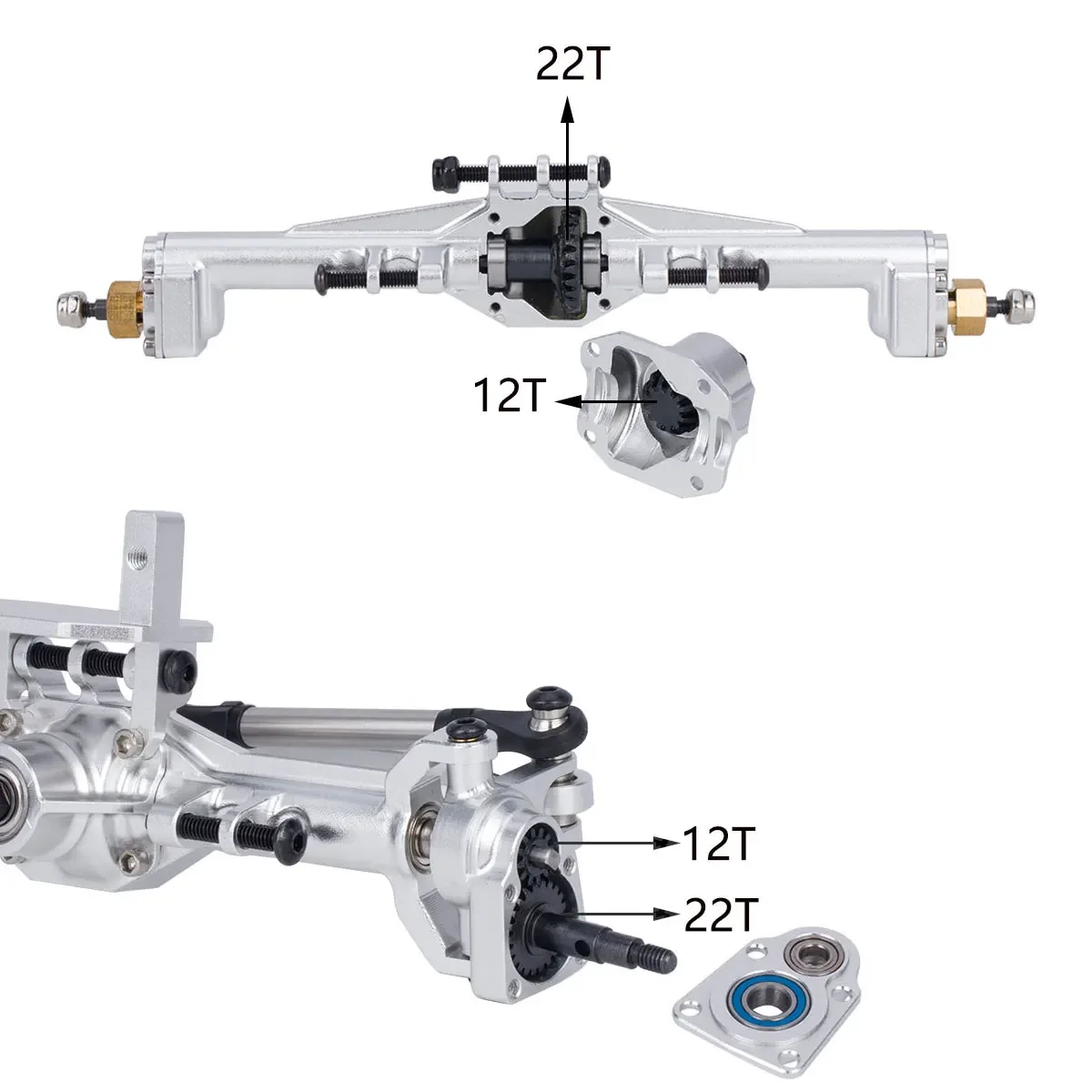 Aluminum CNC Portal Axles +10m - đánh giá và giá Rc Hobby Products