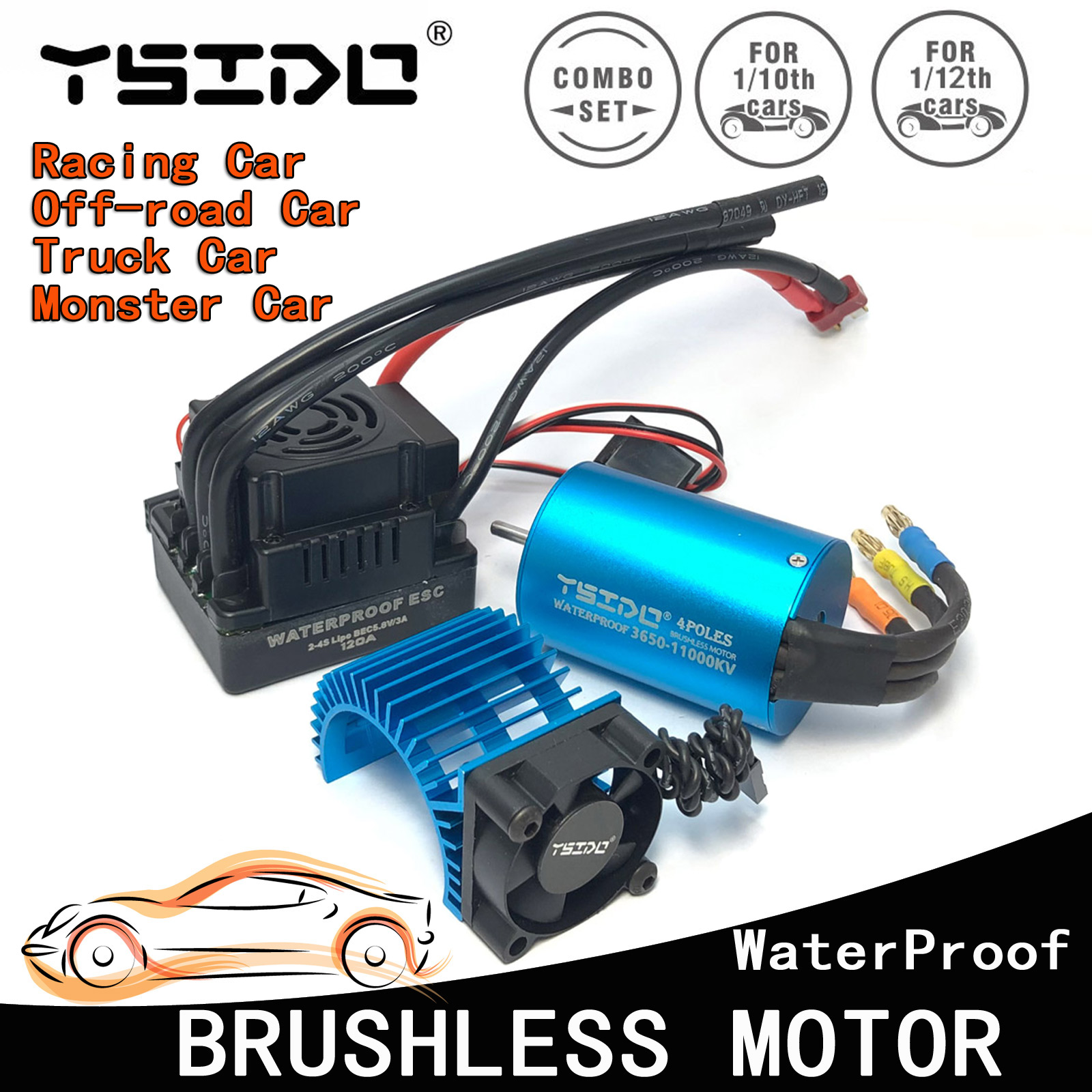 YSIDO 3650 3600KV 5400KV 9500K - đánh giá và giá Brushless Motor 3650