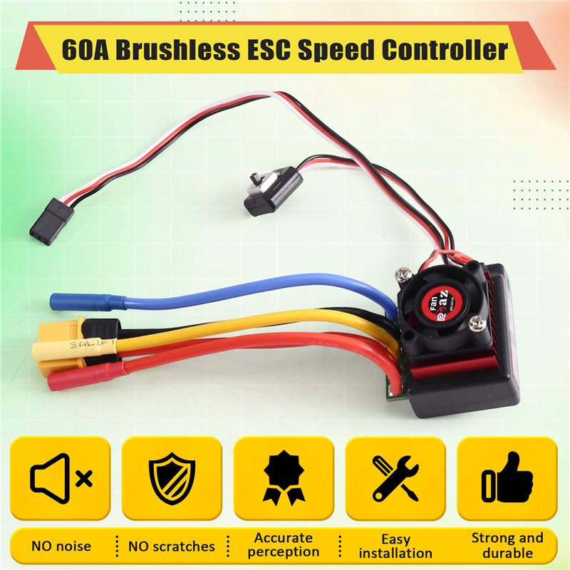 AINY-60A Brushless ESC Speed C - đánh giá và giá Brushless Motor 3650