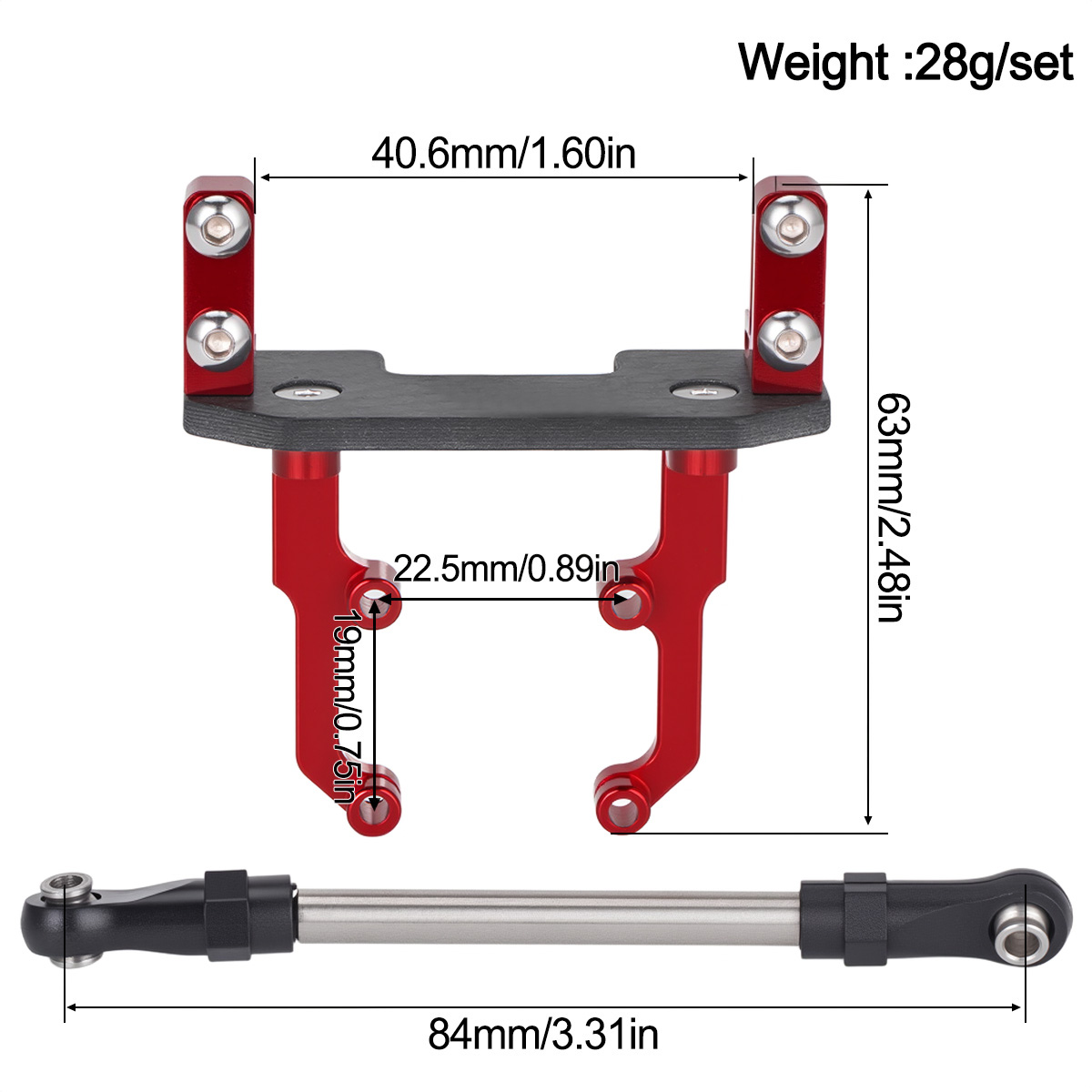 Aluminum Alloy Servo Mount Bas - đánh giá và giá Rc Hobby Products