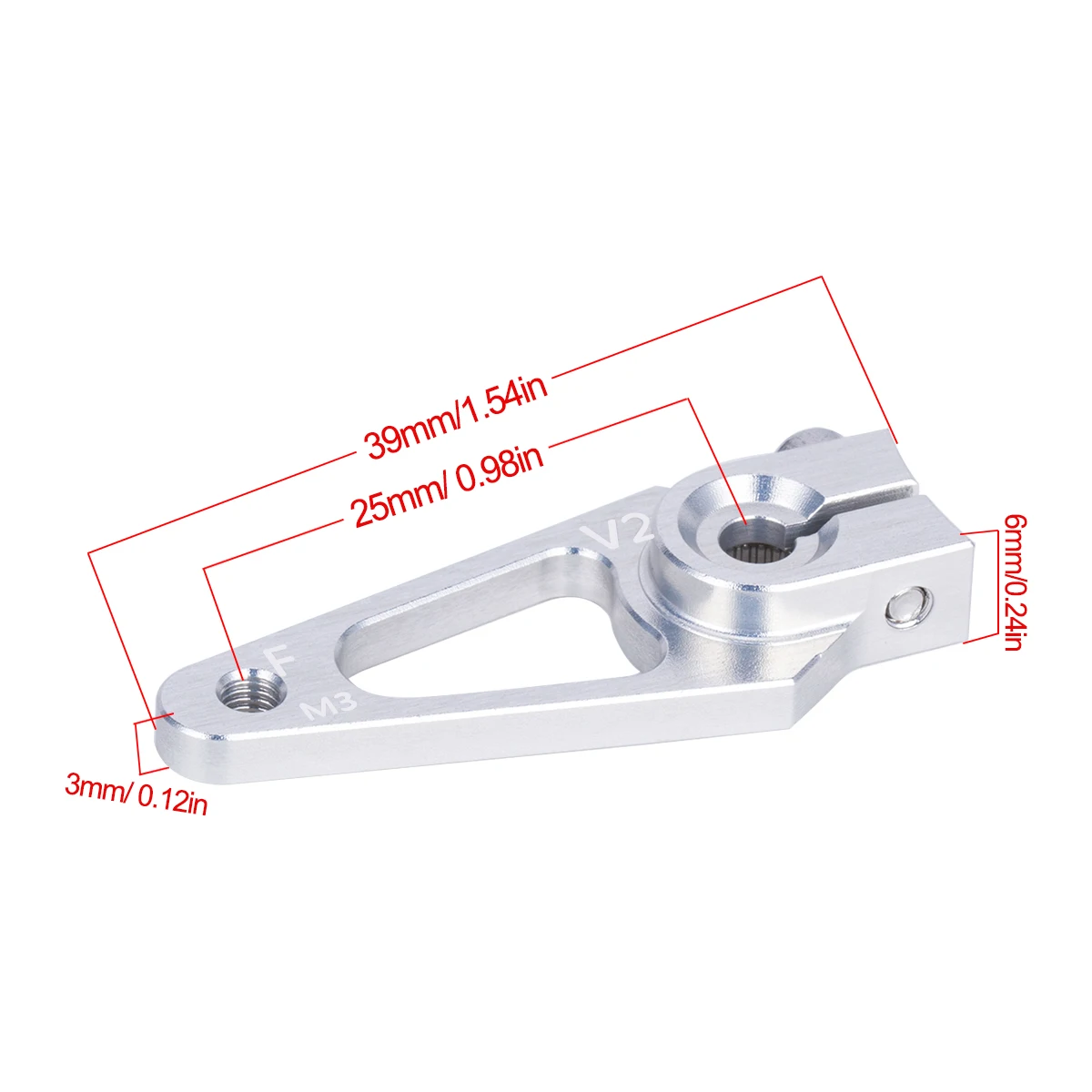 39mm M3 7075 Aluminum 25T Serv - đánh giá và giá Rc Hobby Products