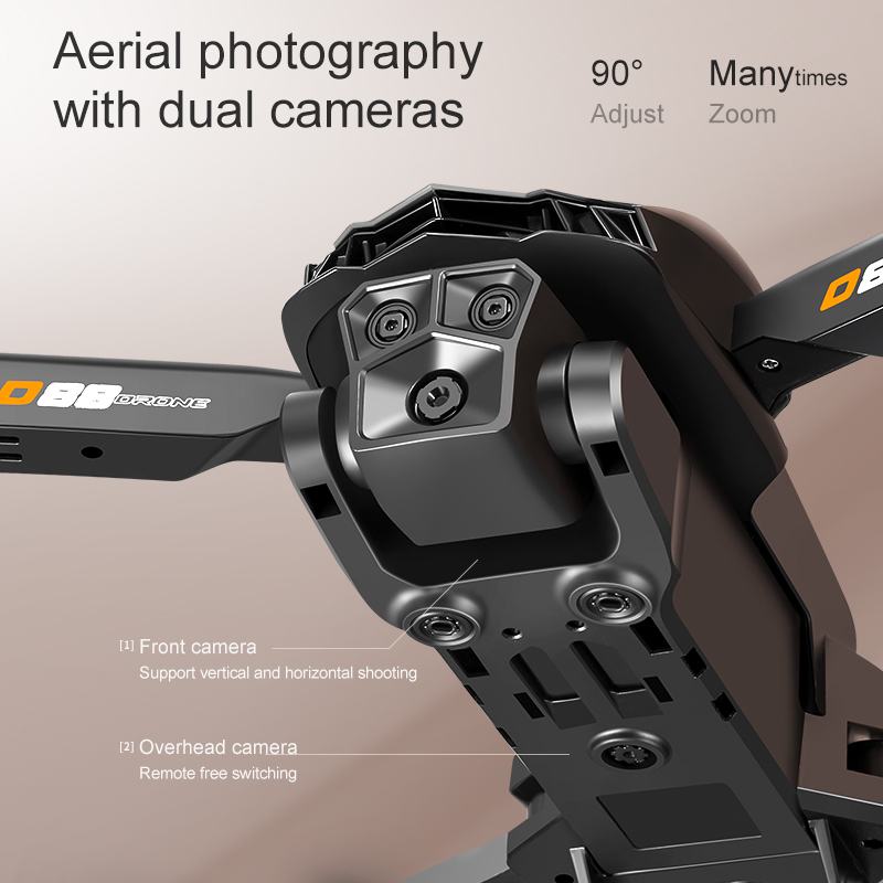 New D88 Drone 8K Optical Flow  - đánh giá và giá Rc Hobby Wholesale