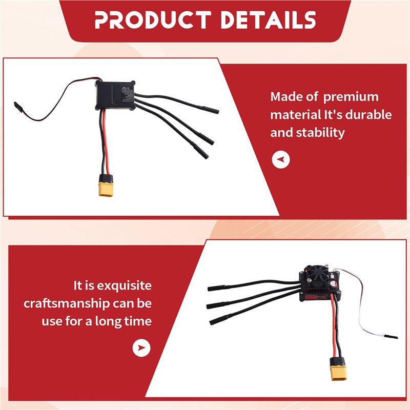MACH-RC 75A Brushless ESC Elec - đánh giá và giá Brushless Motor 3650